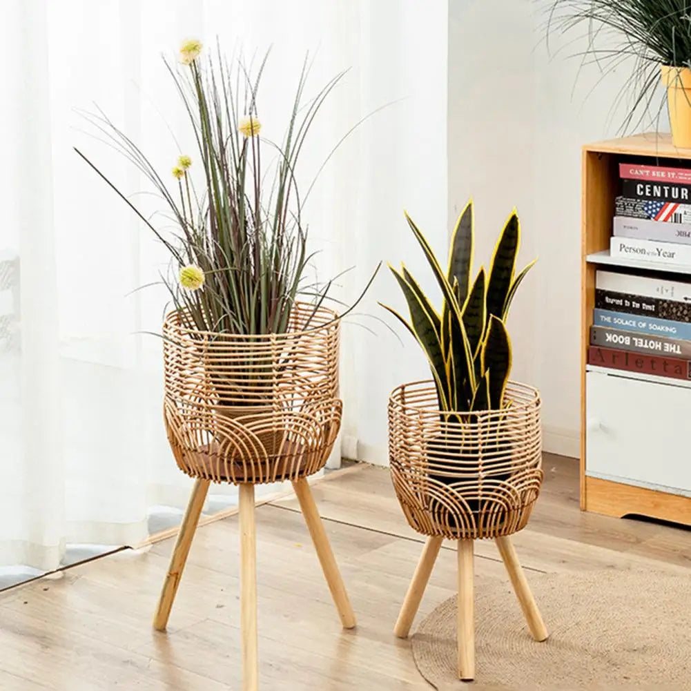 Rattan Flower Stand