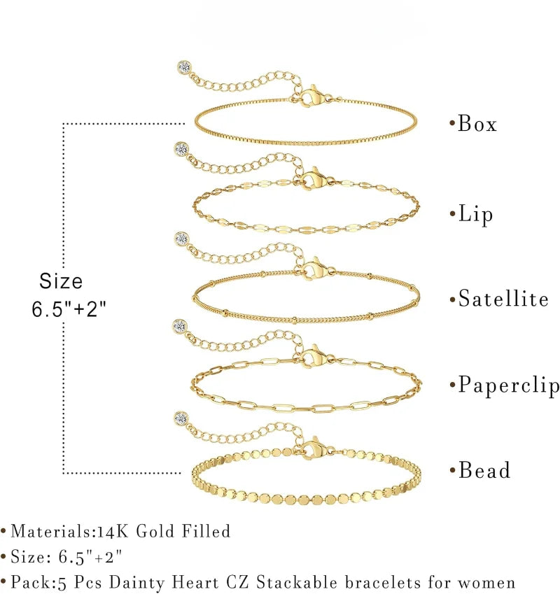 Dainty Stackable Bracelets